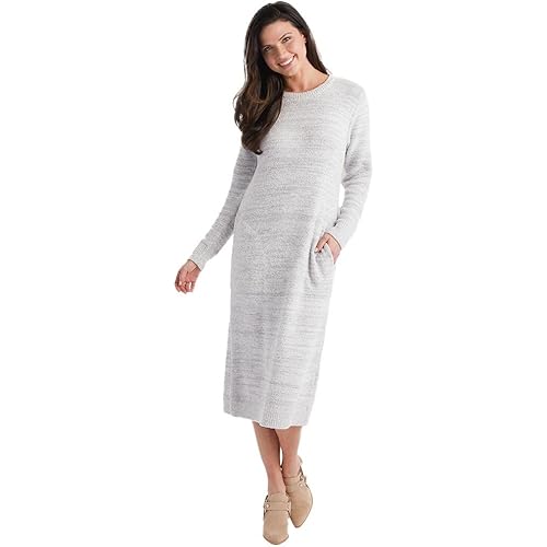Softies Women's Marshmallow Crew Neck Lounger with Pockets, Ultra Soft Loungewear for Cozy Comfort