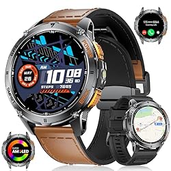 LIGE GPS Reloj Inteligente Hombre con Linterna LED...: ➤【Posicionamiento GPS preciso/brújula/barómetro】 Este reloj inteligente está equipado con tecnología de posicionamiento de ultraalta precisión L1 y es compatible con GPS, GLONASS, Beidou, Galileo, NAVIC y posicionamiento conjunto multisistema QZSS, l...