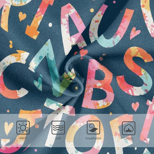 Little Girl Underwear Toddler Panties Kids Undies English Alphabet Soft Cotton Briefs 2T-8Y3