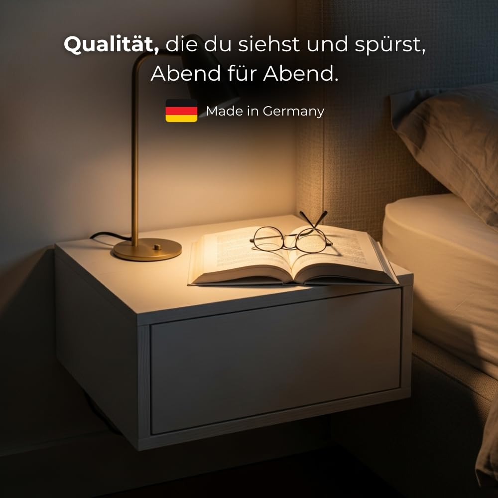 AUPROTEC Pannello in legno 19 mm, 100 x 50 cm, ideale per ripiani, console, scaffali e fai da te, grigio, bordo in ABS da 1 mm