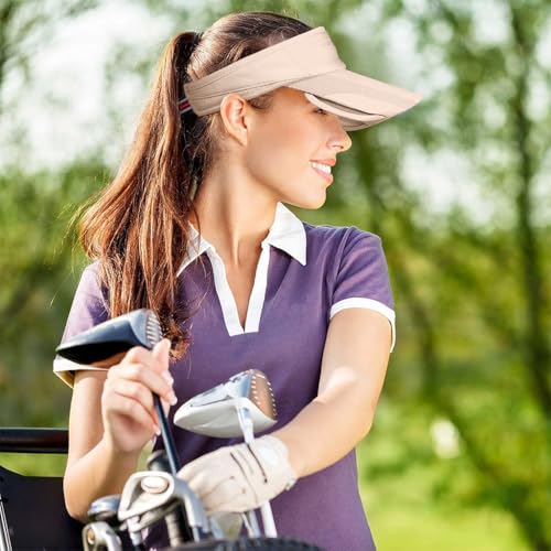 Image of PALAY Cap for Women Stylish, Summer Caps for Women, Extendable Side Brim Sun Visor Womens Hat, Fashion Breathable Hats with Sweatband for Biking, Running, Golfing