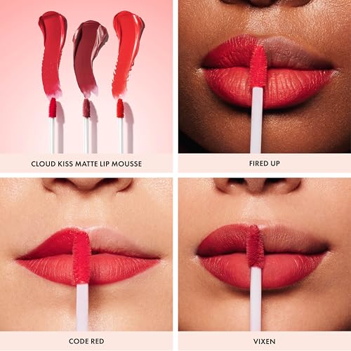 ICONIC LONDON Cloud Kiss Matte Lip Mousse | Matte Liquid Lip Colour, Cruelty-Free, Vegan Makeup, Code Red - Thumbnail 2