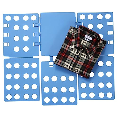 Zerodeko Folding Shirts Pants Board Material Strong Ductile Movable Ring Design Space-efficient Random Style