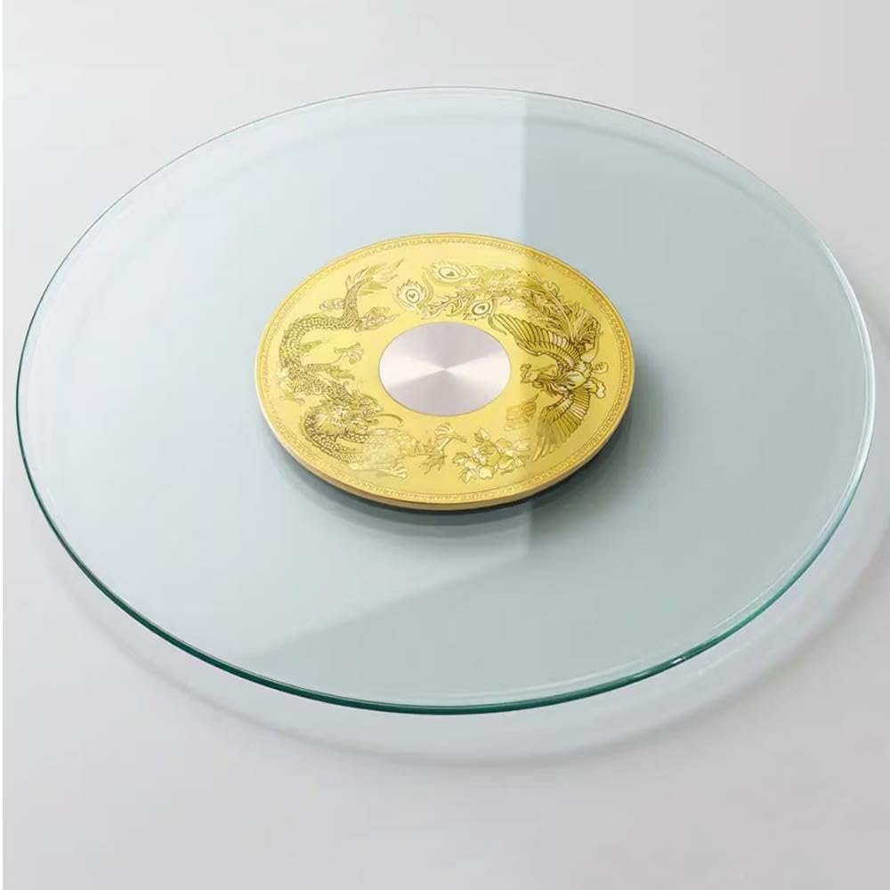 Plateau Rotatif Lazy Susan Plateau De Service Rotatif En Verre 80 90 100cm