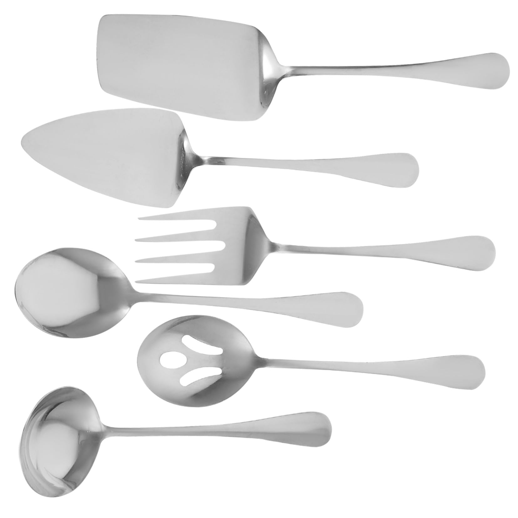 Juego de Cubiertos de Acero Inoxidable 1 Set, Plata