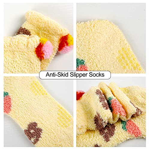 Image of Benefeet Sox Womens Fuzzy Socks Girls Cute Slipper Sock Funny Fluffy Winter Warm Soft Cozy Plush Indoor Sleep Sock