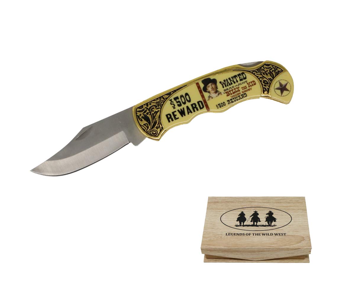 COLLECTABLEITEMESTORE Wild Bill Memorabilia Knife in Wooden Box