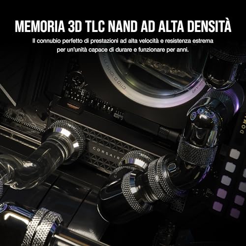 MP700 PRO SE Hydro X Series 4 TB M.2 PCIe Gen5 x4 NVMe 2.0 SSD – M.2 2280 – Fino a 14,000MB/sec Sequential Read – TLC NAND ad Alta Densità – Waterblock Pre-Installato – Nero - Hdd - Immagine 5