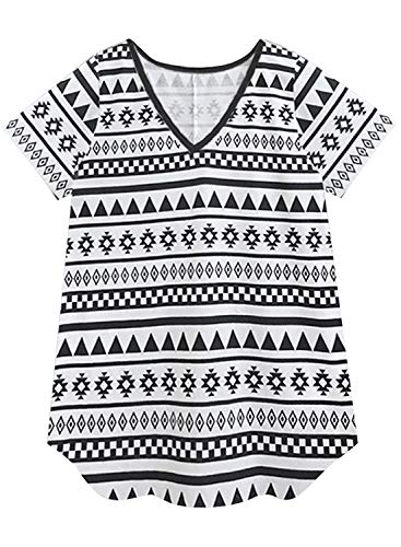 Image of A.T.U.N. (ALL THINGS UBER NICE) Womens Printed Cotton Long Sleeve Regular T-Shirt (Pack of 3)