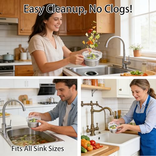 Pack de 400 Bolsas Desechables para Colador de Fregadero miniatura 3