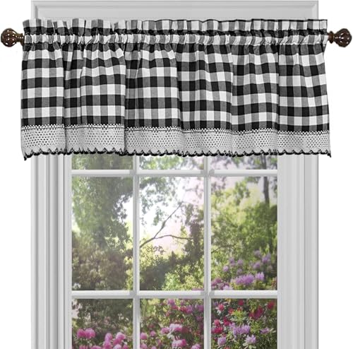 ACHIM Buffalo Check Valance Curtain
