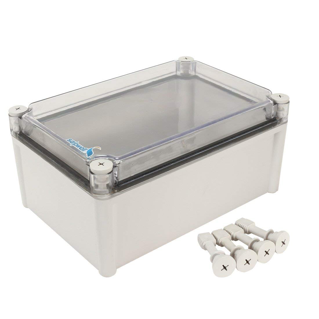 CYEAH Junction Box With Mounting Plate, 280x190x140 Mm Hinged Cover Stainless Steel Latch IP67 - View #3