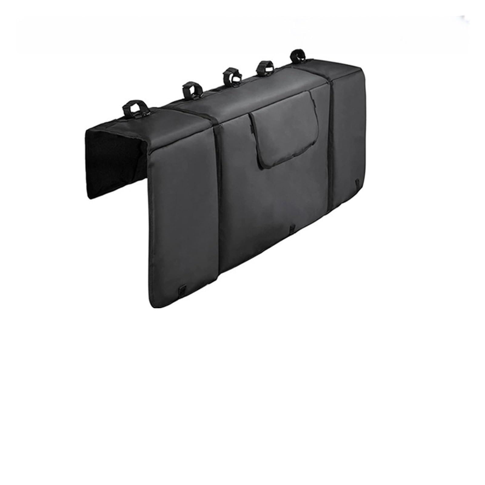 THE WHITE SHOP Rear Protective Pad Pickup Truck Tailgate Soft Pad, Wide Vinyl Pickup Truck Bed Tailgate Bumper Pad with 5 Bike Rack Mounting Straps