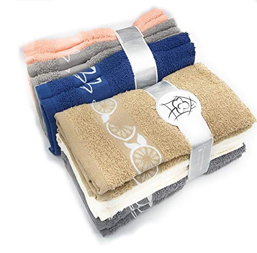 TEXTURAS HOME Pack 6 Paños de Cocina Top Kitchen 100% Algodón Estampados