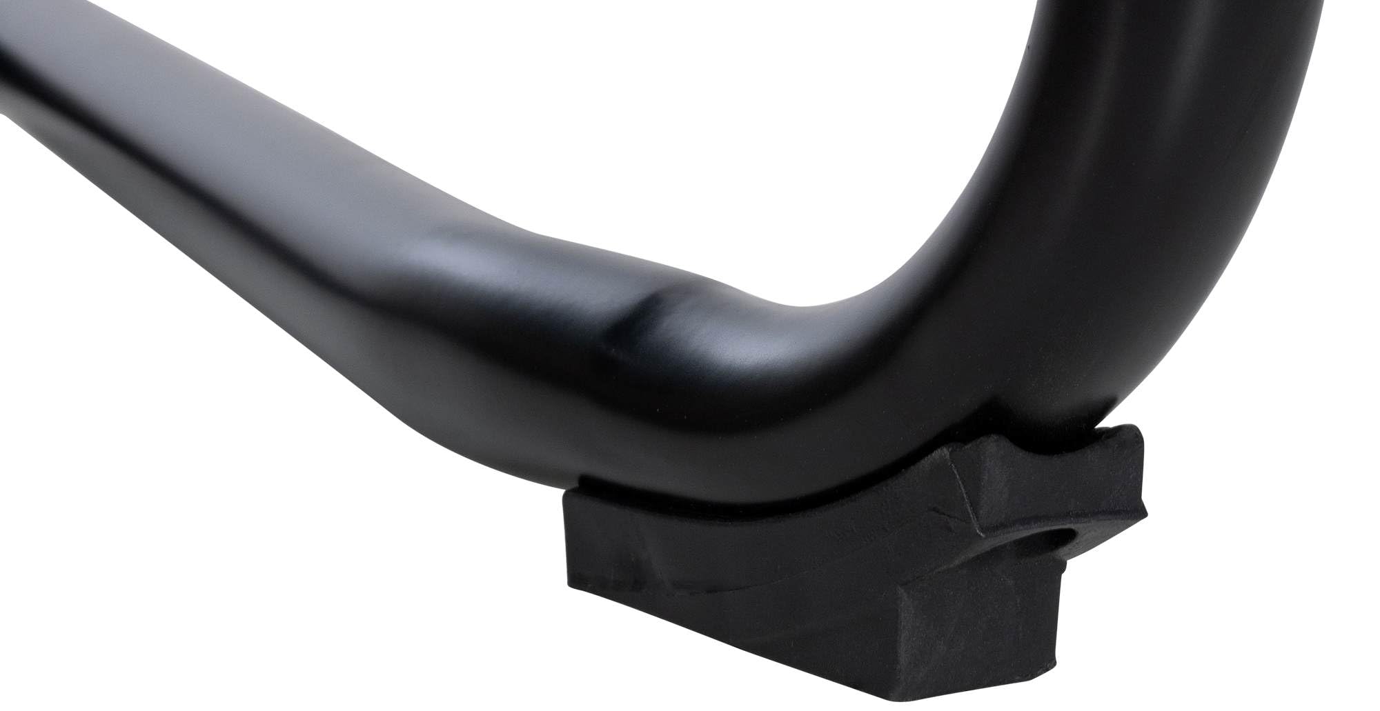 CLP Lot de 2 chaises Visiteur Denny avec Rembourrage et résille I Piétement Luge avec Structure métallique et accoudoirs, Couleur:Noir
