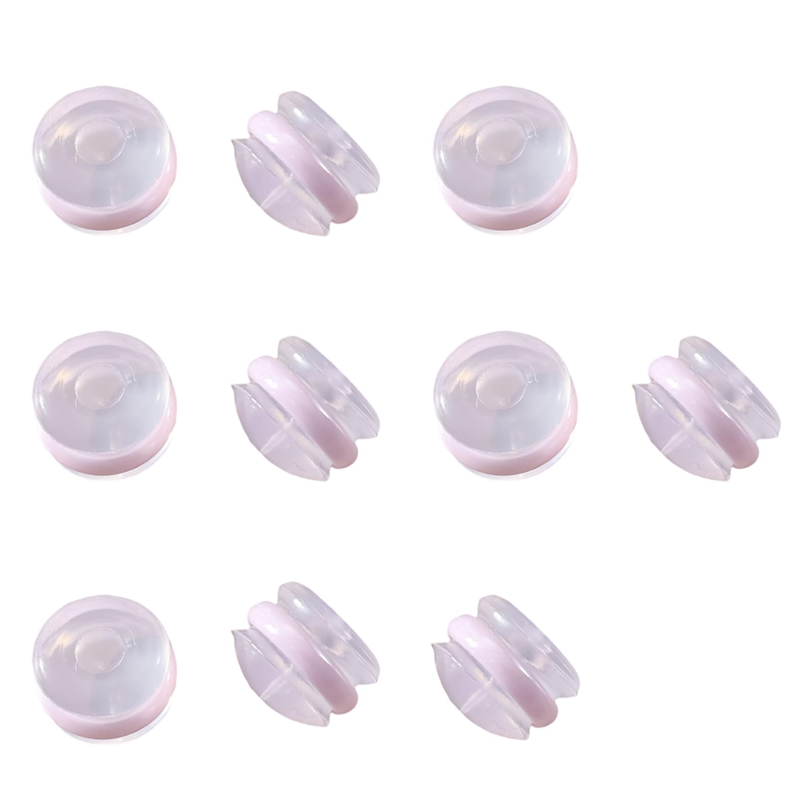 Maxtonser Ear Plugs Silicone Ceramic Materials Secure Locking Hypoallergenically Lightweight Earring Backs For Sensitive Ears