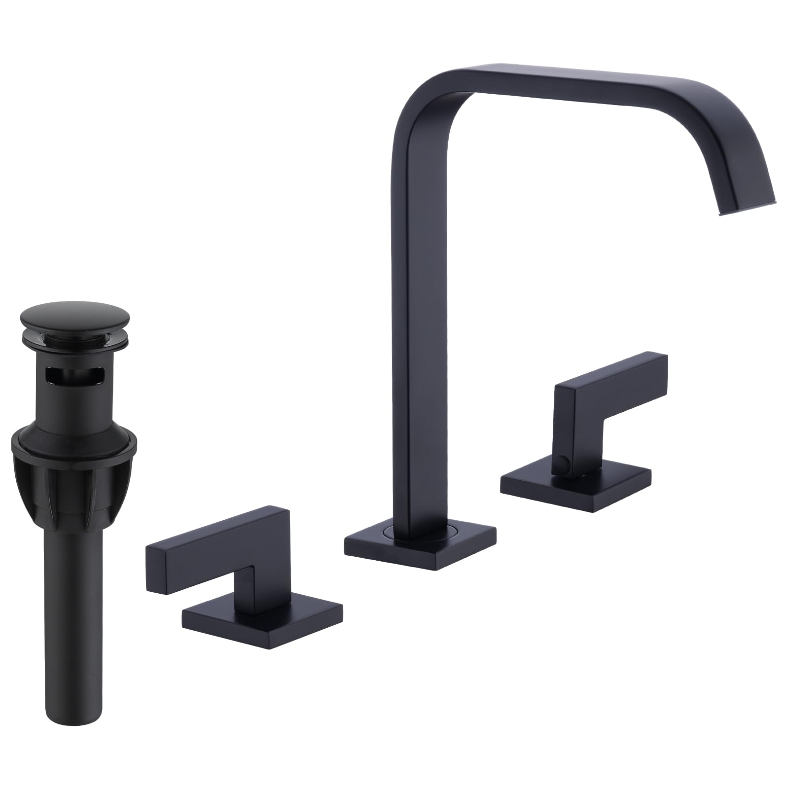 Custom Matte Black 3 Hole Widespread Bathroom Faucet Suppliers, Factory - Hangzhou Panasia