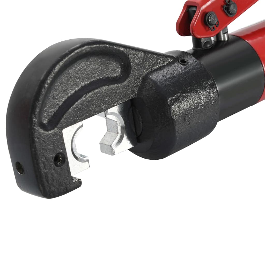 Hydrauliczne szczypce zaciskowe ze stali z 8 zestawami adapterów 4-70 mm², ergonomiczny uchwyt, walizka do przechowywania, uniwersalne do elektrycznych, rzemieślniczych, napraw, montażu, samochodów i