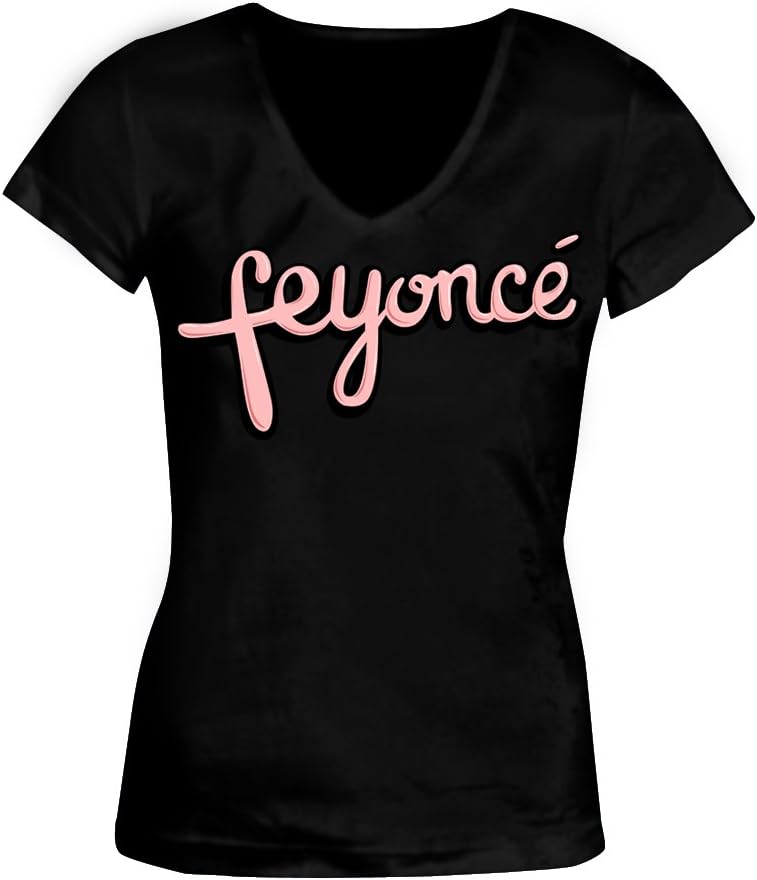 Feyonce V-Neck T-Shirt (S, Black)
