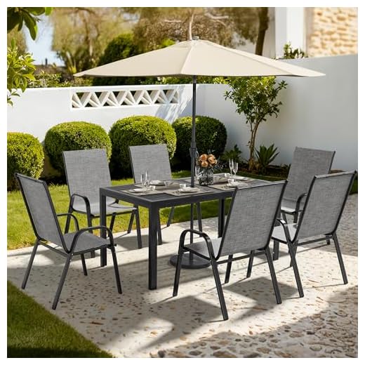 Pamapic 7-Piece Outdoor Dining Set