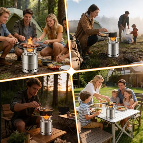Portable Smokeless Fire Pit, SGZIOO Table Top Fire Pit - Image 8