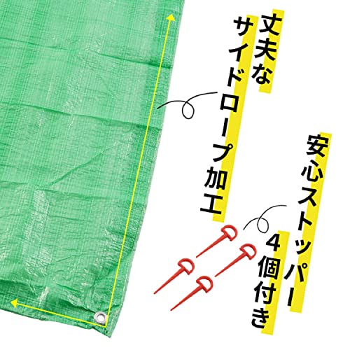 アサヒ興洋 レジャーシート 6~7人用 3畳 グリーン
