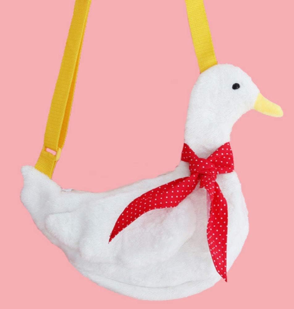 GK-O Duck Shoulder Bag Cute Satchel Bag Cartoon Plush Crossbody Messenger Bag
