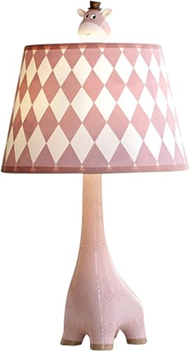 NOLLAM Lámparas de Mesa Lámpara de mesa de noche de jirafa, moderna lámpara LED de mesita de noche, lámpara decorativa regulable para dormitorio,