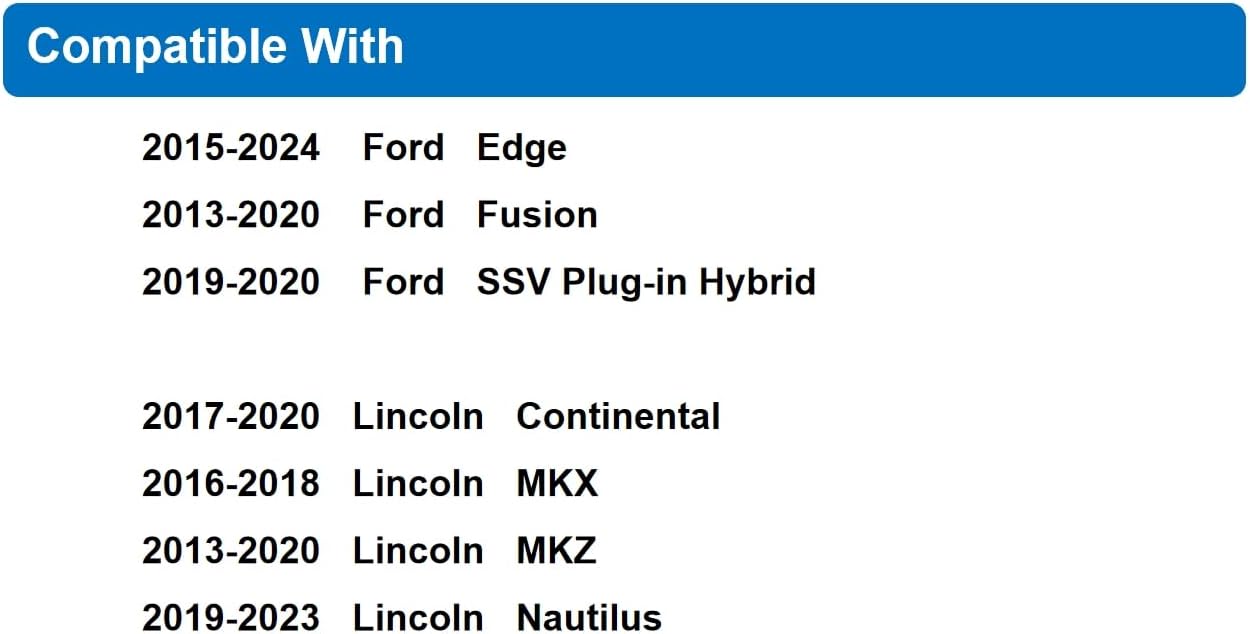 Cabin Air Filter,H11775 Fit for 2015-2024 Ford Edge,2013-2020 Fusion,2019-2020 SSV Plug-in Hybrid,2017-2020 Lincoln Continental,2016-2018 MKX,2013-2020 MKZ,2019-2023 Nautilus