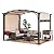 Sunjoy Outdoor Pergola 9.5 x 11 ft. Steel Arched Pergola with Adjustable Canopy for Patio, Backyard and Garden Activities, Tan & Brown