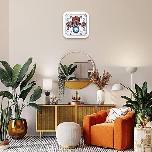 Pendule murale silencieuse magicien pirate moderne mécanisme sans bruit - 8
