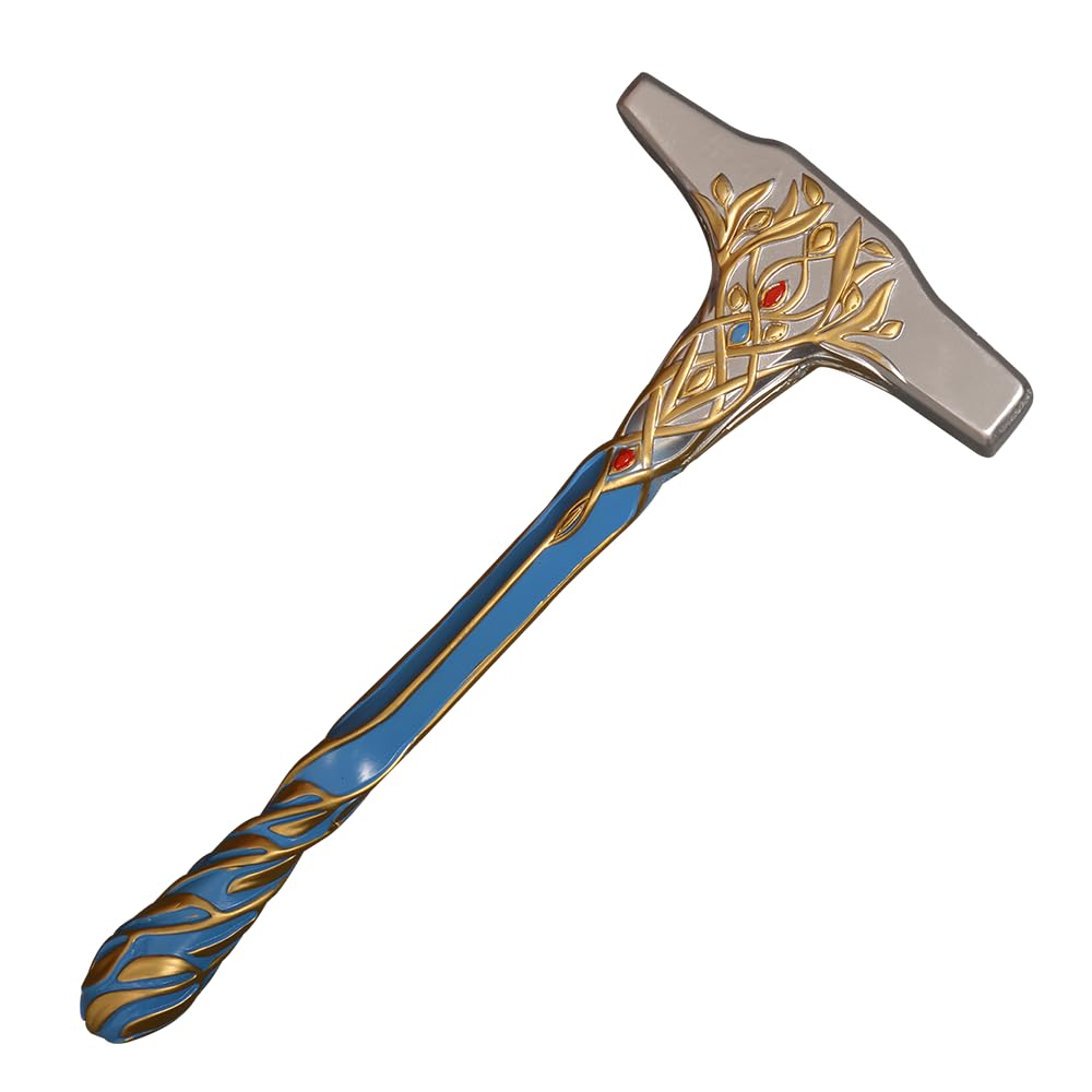 Claymeur 43 cm PVC Blue Elf Elven Hammer for Cosplay, Home Decor, Costume Accessories Props