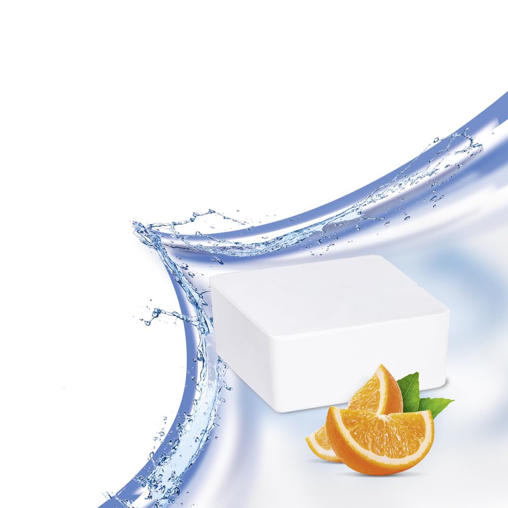 WENKO Nachfüller Raumentfeuchter Mod. Cube mit Orangenduft, 1000 g Nachfüllpack, reduziert Schimmel & Gerüche, 1 kg Granulatblock (Packung mit 4)