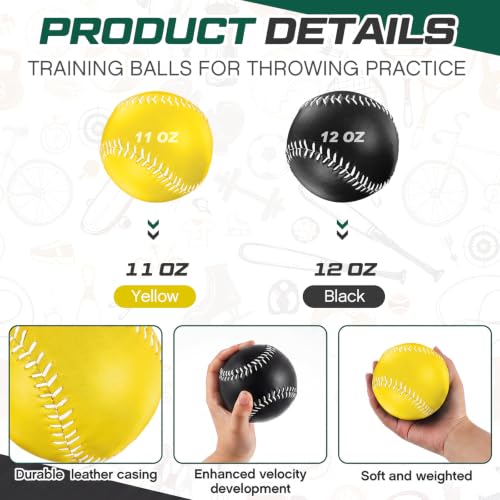Image of Arrowbash Weighted Softball Training Balls Bulk Set