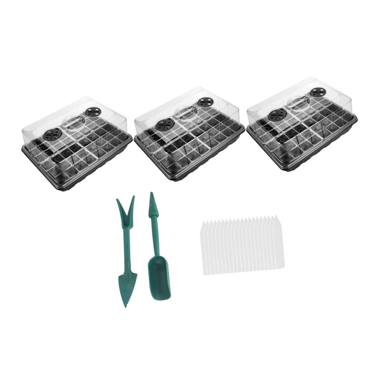 BESPORTBLE Plateau de Pépinière PP 1 Set, Boîte de Semis Trous | Bavure, Conservation Thermique, Toucher Confortable, pour Radis et Herbe de Blé, Usage Serrage