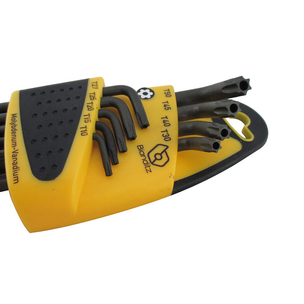 Bianditz 232380 - Juego de llaves TX T10 a T50 Seguridad, 9 unidades