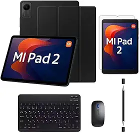 Kit Capa Slim Para Xiaomi Redmi Pad 2 11' Polegadas + Teclado + Mouse + Película + Caneta (CLIQ.Envio)
