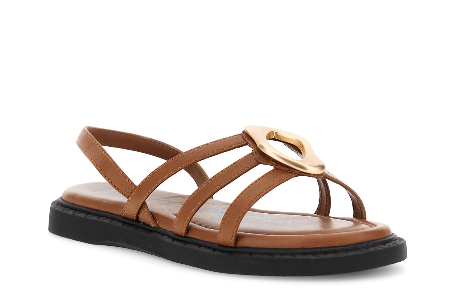 CAFèNOIR - Sandali In Nappa Con Accessorio, Da Donna, Colore Cuoio
