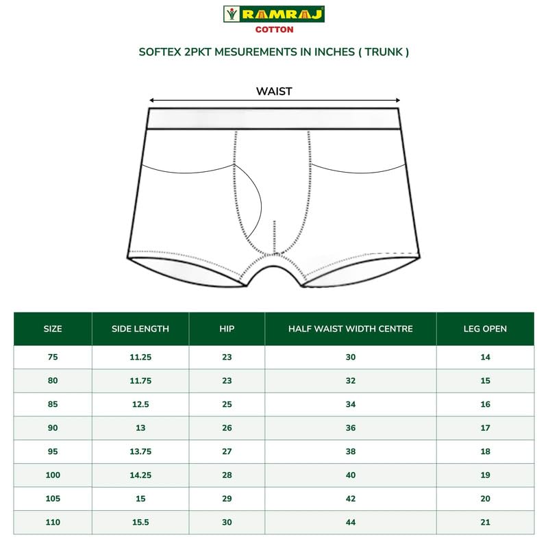 Image of RAMRAJ COTTON Men Cotton Trunks - Multicolor| Outer Elastic Waistband With Double Side Pockets