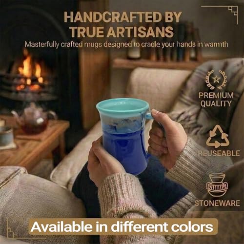 Clay in Motion Large Mug Mystic Water Blue Teal miniatura 3