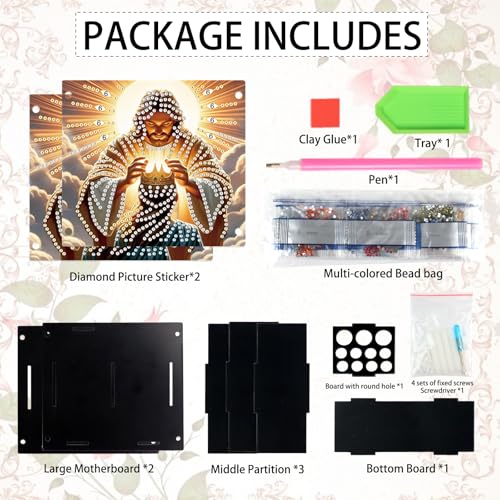 Image of DIY 5D Diamond Painting Pen Holder - Christian Religious Scene Pencil Holder for Spiritual Decor, Decorative Diamond Art Organizer for School, Office, and Home
