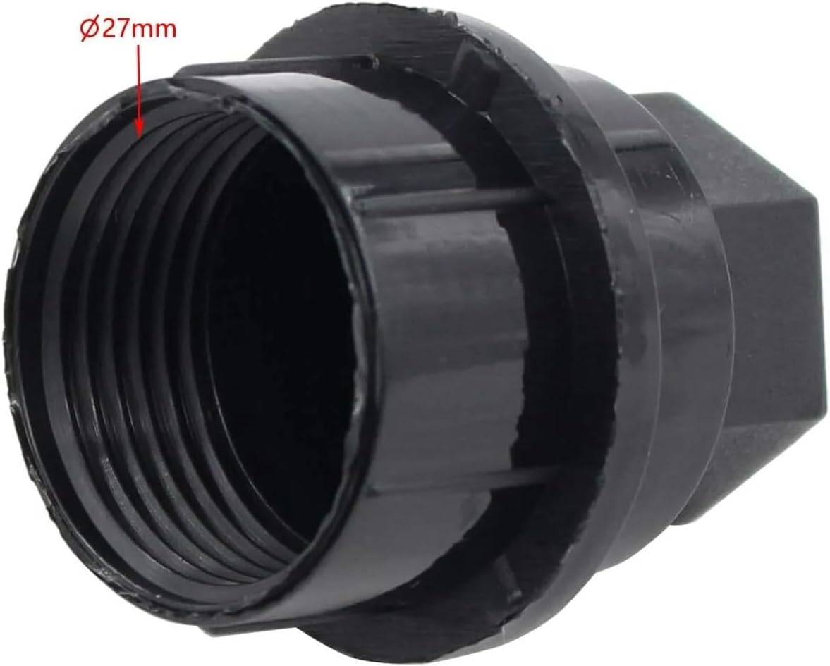 24Pcs Wheel Lug Nut Covers 1.57" (40mm) Length 7/8" Hex Size Lug Nut Cap Covers Fit for Chevy Silverado Chevrolet Tahoe GMC Sierra, Black