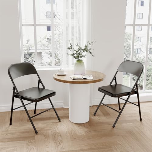 Gaomon -E9PP_DCWCWCNZSCXENCTWBET3M Folding Chairs Set Of 2 Black Chairs Metal Chairs And Hold Up To 350 Pounds Foldable Chairss thumb #4