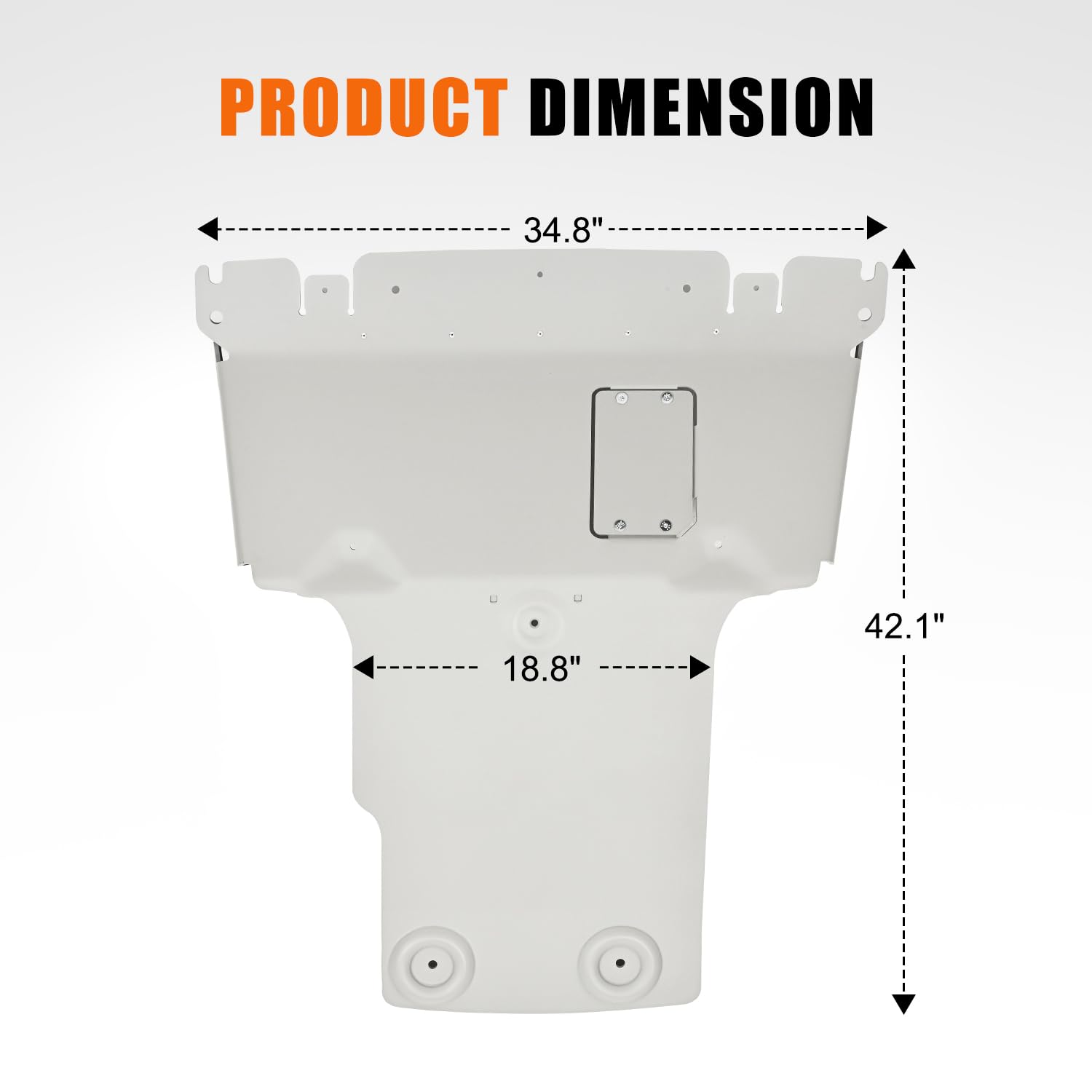 Dermon Placa deslizante delantera para Toyota Tundra TRD PRO 2020-2022 Toyota Sequoia 2014-2021 Repuesto para PTR60-34190 PT938-34140 Protector de motor bajo placa de protección de aluminio