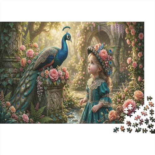 PavonePuzzle 1000 Pezzi Cartone Spesso Tempo Libero Ragazza giardino Miglioramento