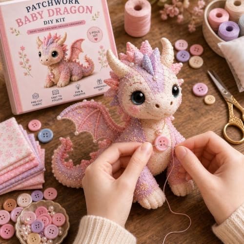 Kit de costura de dragón en patchwork para decorar salones modernos y dormitorios 7
