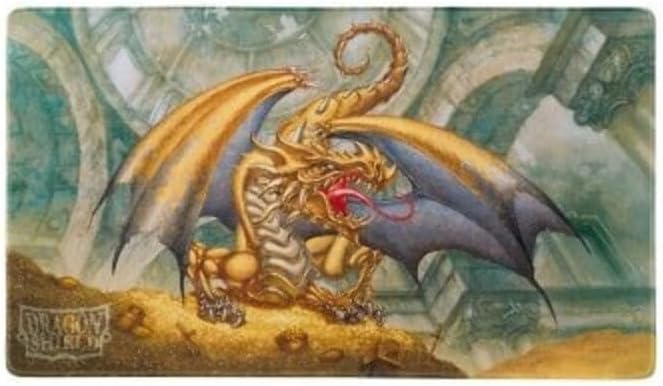 ​Dragon Shield Playmat – Standard Size TCG Playmat with Stitched Edges & Non-Slip Rubber Backing – Included Tube for Transport & Protection | Plain White