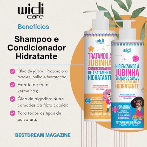 Kit Jubinha Linha Infantil Completo Com Creme Pesadinho Widi Care Vegano Hipoalergenico