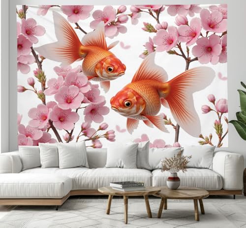 Tapisserie murale rose 200 x 150 cm pour habiller un grand mur vide sans peinture