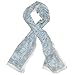 Produktbild indischerbasar.de Schal Paisley Blumen weiß Baumwolle 180 x 50 cm bedruckt Tuch Stola Halstuch Accessoire